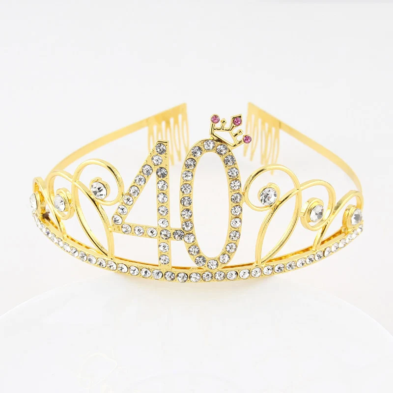 Тиара с короной на день рождения для женщин повязка голову хрустальными стразами