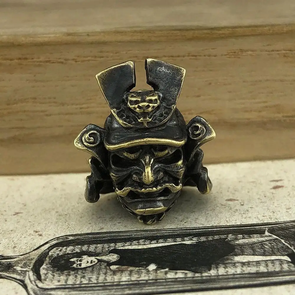 EDC инструменты латунные бусины для ножей латунный самурайский ремешок шлема