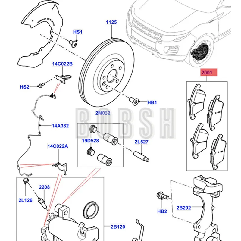 Car Repair kit brake caliper pad 2012-2015lan dro ver dis cov ery ran ger ove rev oqu e Wheel suspension | Автомобили и мотоциклы