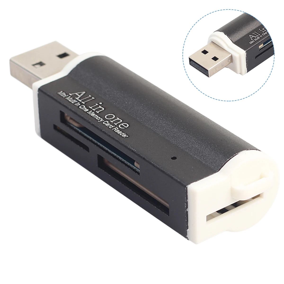 2 в 1 USB 0 считыватель карт памяти Универсальный Micro OTG TF/SD кардридер телефон
