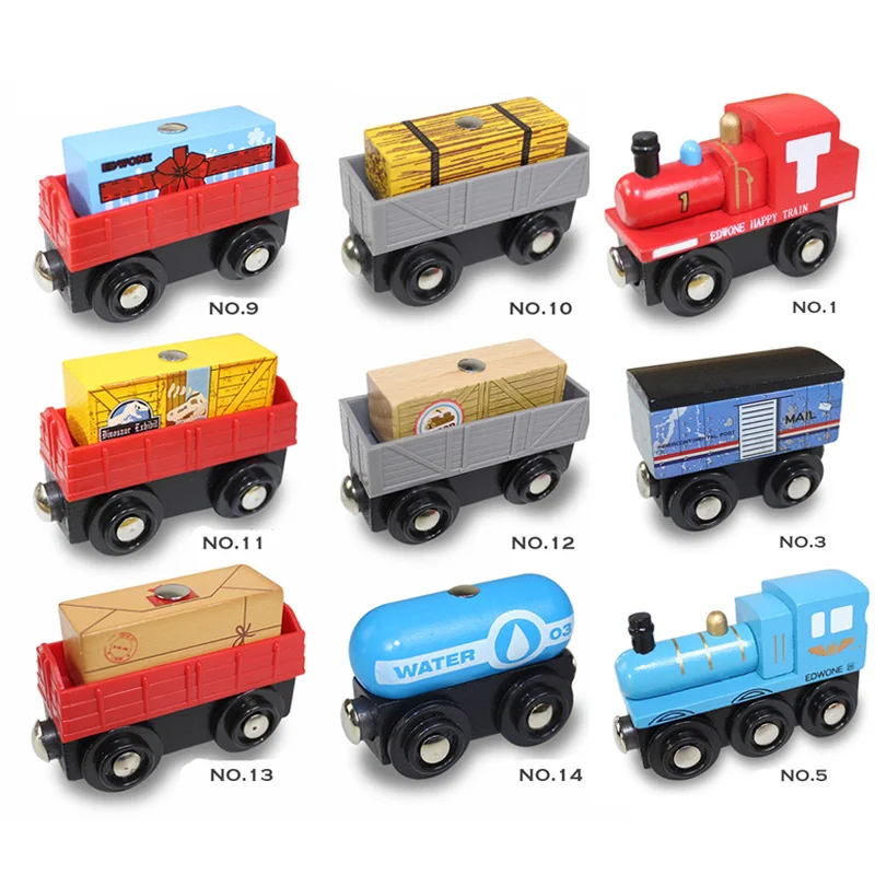 Truck Wooden Train Track Accessories Fit With Brand Tracks For Kids Toys