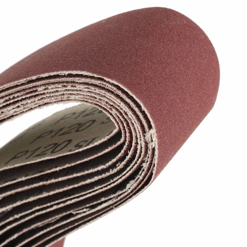 

Promotion! 10Pcs 50X686mm Sanding Belts 60/120/150/240 Grit Sander File Long Lasting Belt Sand Sanding Paper