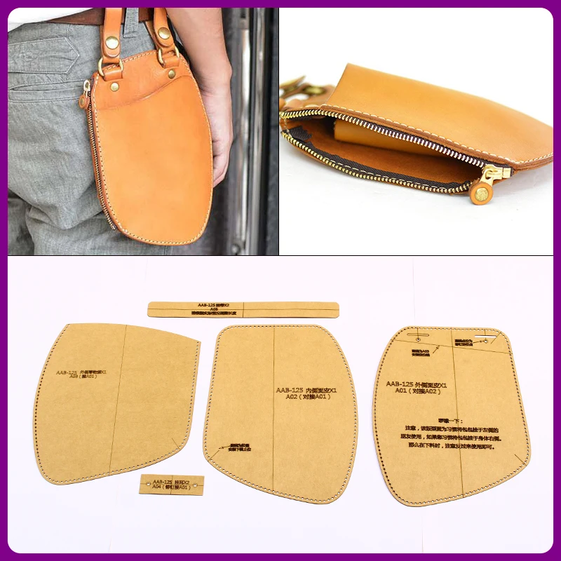 1 комплект сумка для хранения поясная ручная кожаная версия инструмента рисунок