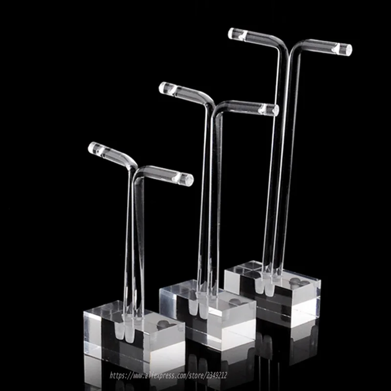 Акриловая витрина для сережек T образной формы подставка ювелирных изделий