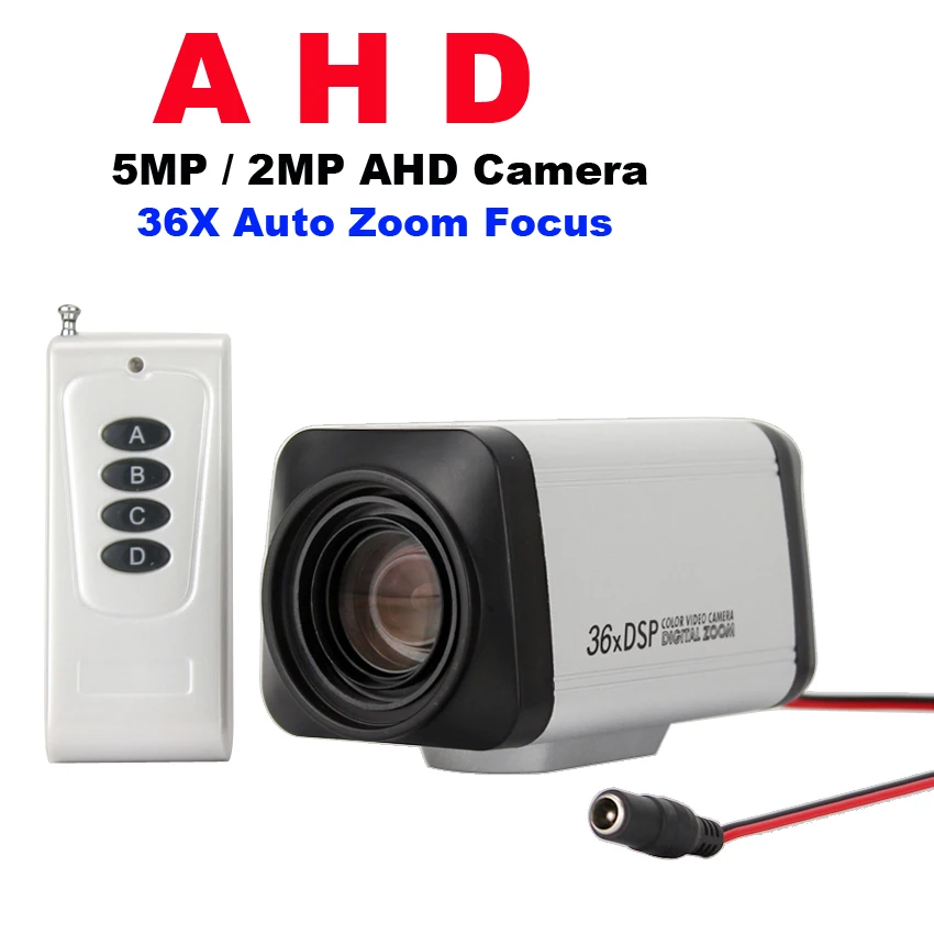 SMTKEY беспроводной пульт дистанционного управления 36x5MP AHD Автофокус ZOOM BOX камера