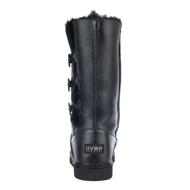 Женские Водонепроницаемые сапоги из натуральной овечьей кожи на меху | Обувь