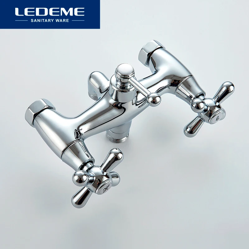 LEDEME Смеситель для ванны с длинным изливом 300мм. латунь Цвет: хром L2518|Смесители