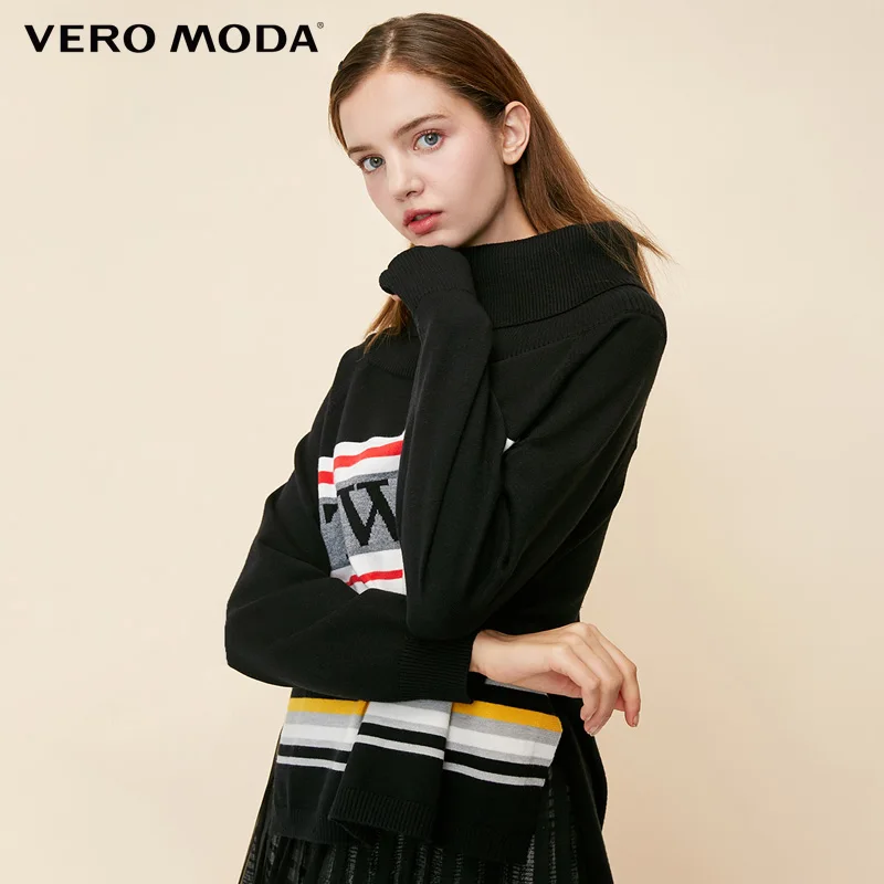 Vero Moda женский свитер в уличном стиле с буквенным принтом разных цветов | 318424513
