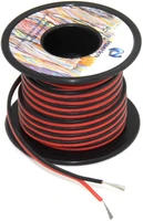 12 awg silicone electrical wire 2 conductor parallel wire line 9m black 4 5m red 4 5m hook up oxygen tinned copper