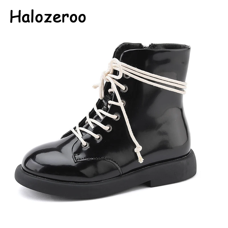 

Kids Boots Baby Girls Ankle Boots Children Genuine Leather Shoes Boys Soft Black Boots Brand Rome Shoes Motorcycle Boots Autumn