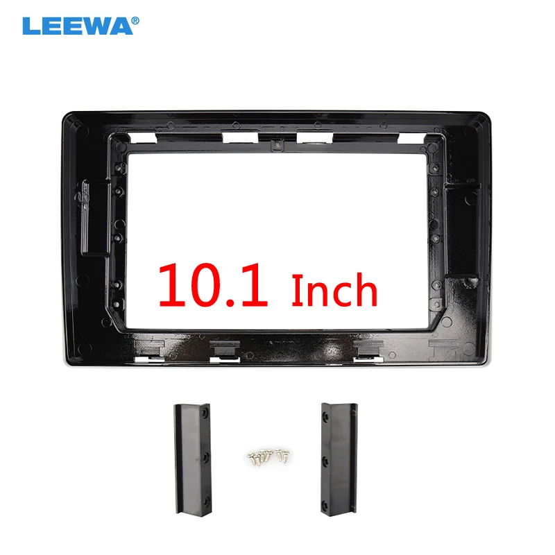 

LEEWA Car Audio Fascia Frame Adapter For Toyota Previa Estima 10.1" Big Screen 2Din Dash Audio Fitting Panel Frame Kit #CA6618