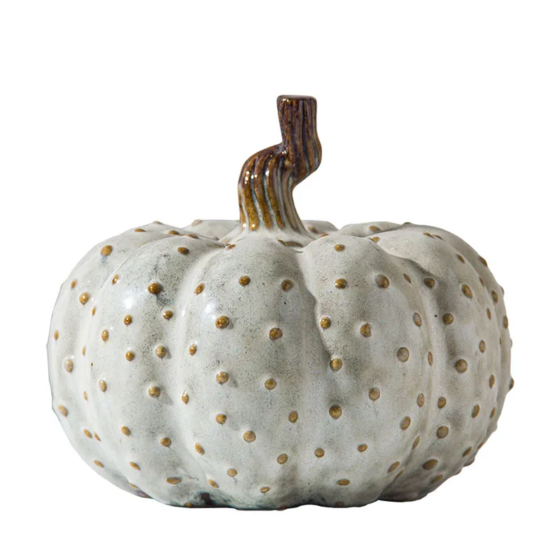 

Nordic Creative Artificial Spot Pumkin Artware Sculpture Home Decoration Accessories Modern Art Ceramic Statue Room Ornament