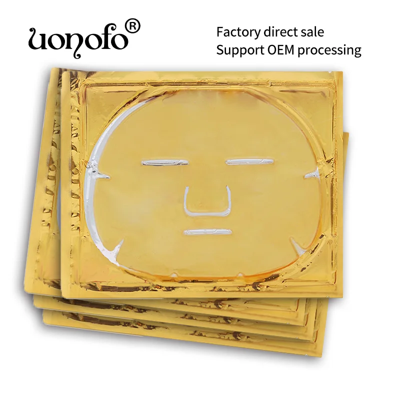 24K Золотая коллагеновая маска для лица кристально увлажняющая Антивозрастная