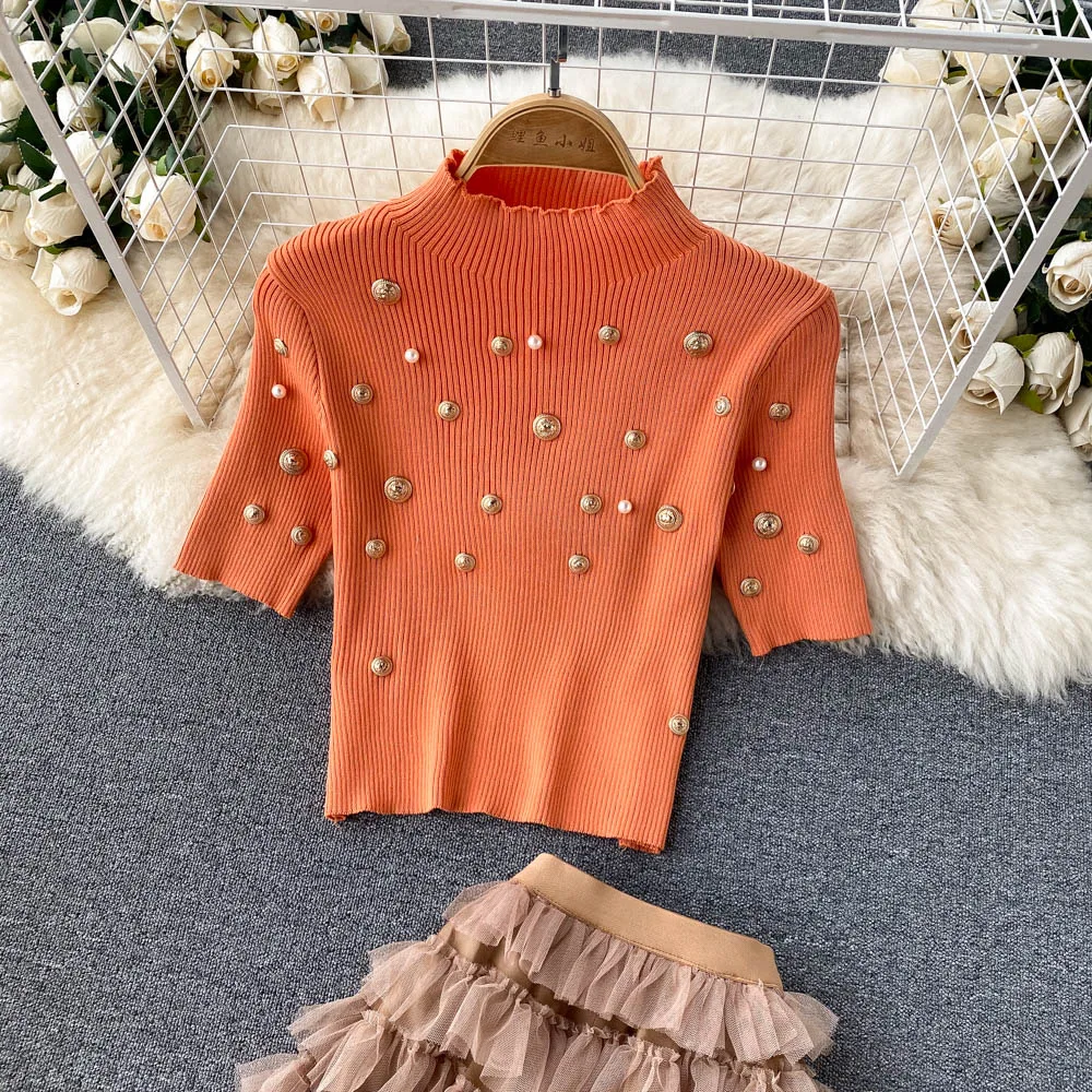 Вечерние костюмы женский комплект одежды из 2 предметов шикарный с бисером