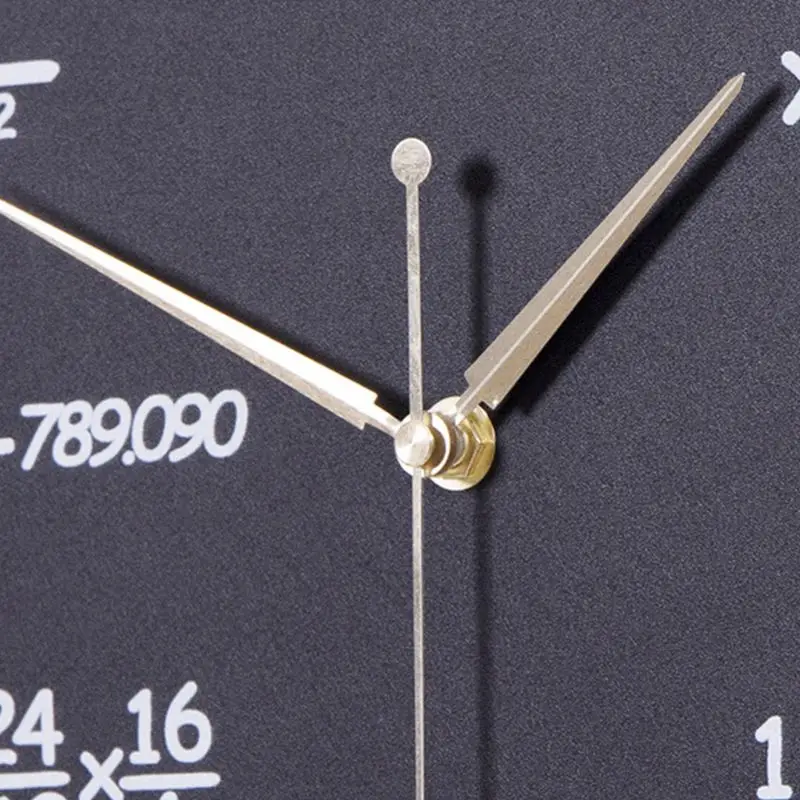 Math Clock Unique Wall Modern Design Novelty Maths Equation - Each Hour Marked by a Simple | Дом и сад