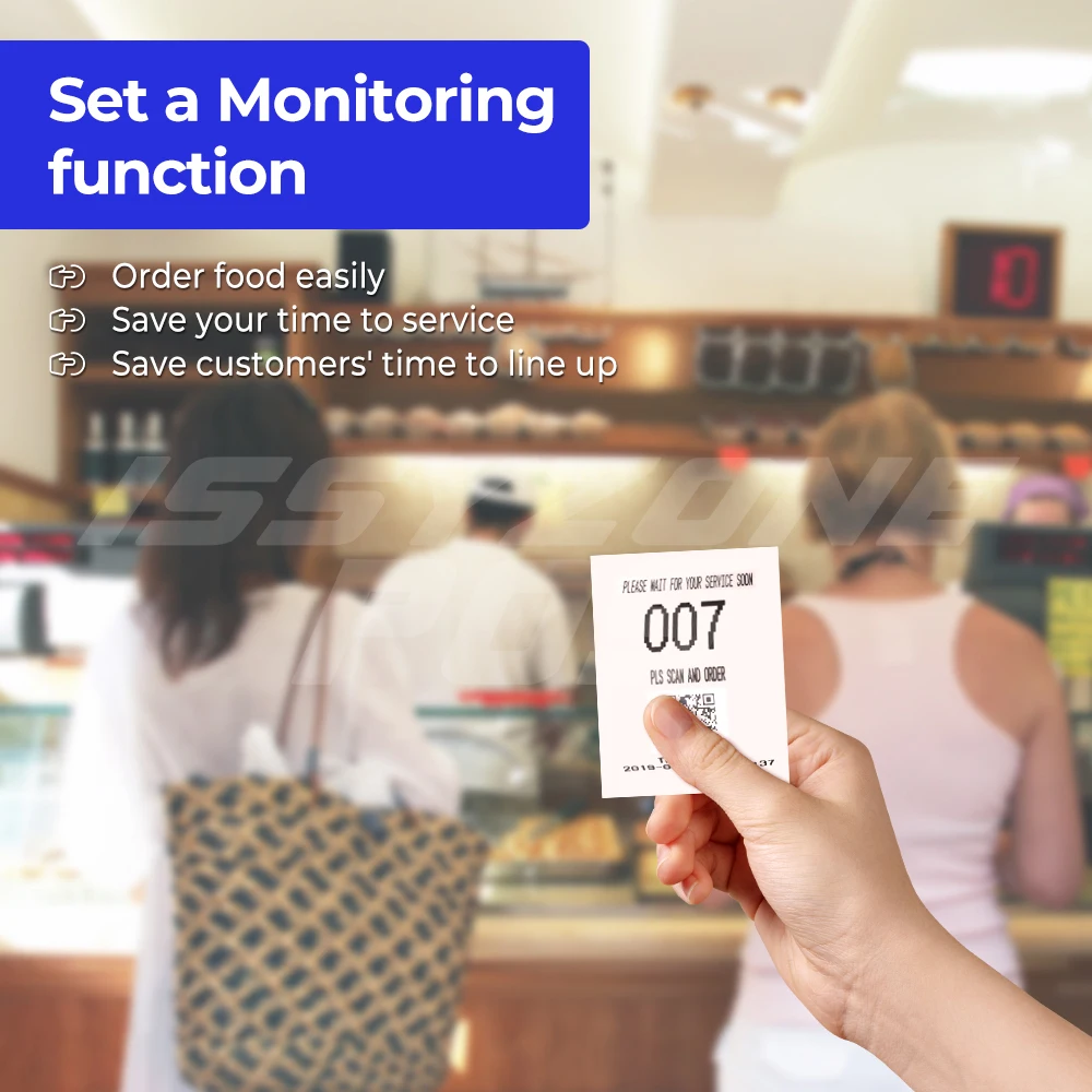 Термопринтер для чеков 80 мм 58 POS принтер автоматический резак 300 мм/секция логотип