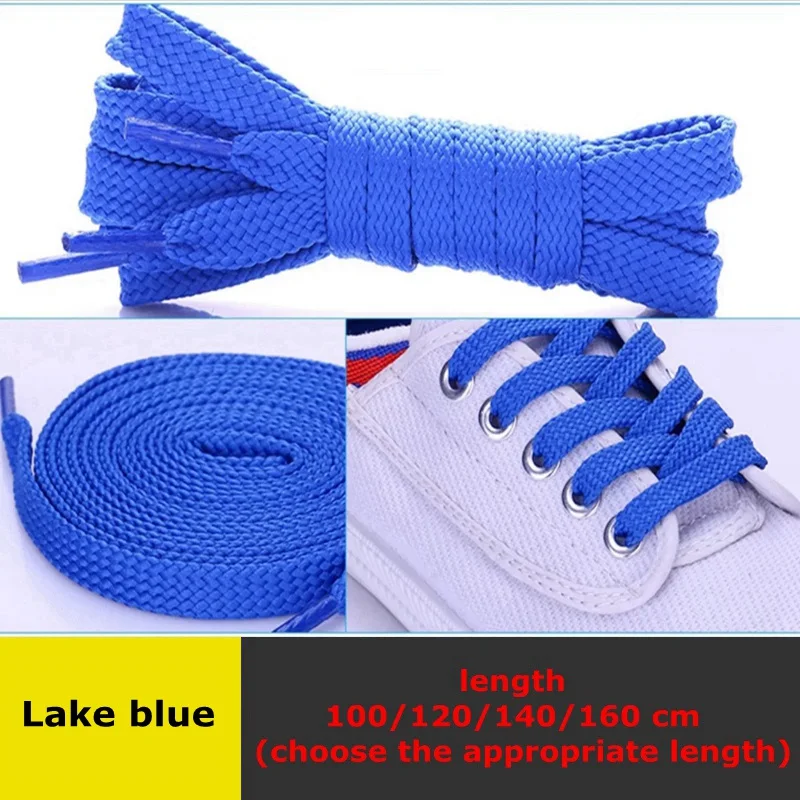 Light blue Двухслойные шнурки для обуви, плоские шнурки из полиэстера, высококачественные утолщенные нескользящие шнурки для детей и взрослых, шнурки для отдыха, 28 цветов - Цвет: Light blue