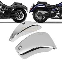 chrome moto left right side battery fairing cover for yamaha v star 1300 xvs1300 2007 2017 motorcycle accessories