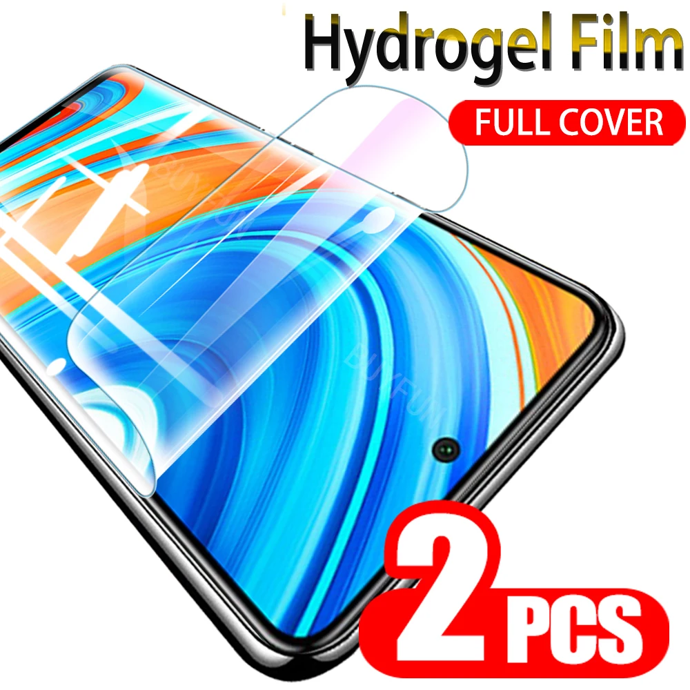 

2PCS Hydrogel Film For Xiaomi Redmi Note 9 Pro Max 9s Screen Protector On Xiomi Redmy Note9 Pro Cover Film Note9s HD Not Glass