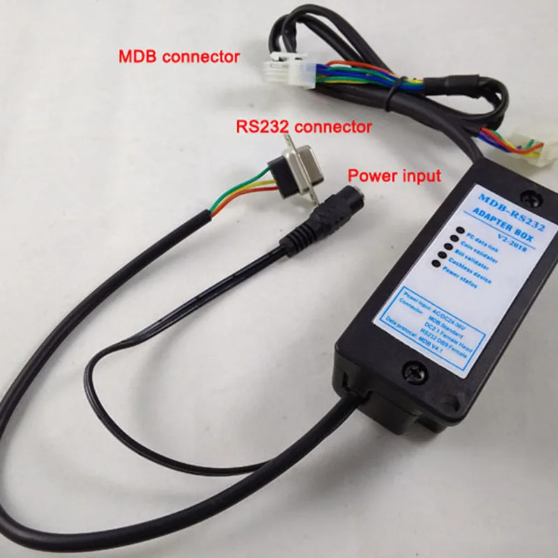 

MDB-RS232 MDB Payment Device to PC RS232 Converter (Support MDB Coin Validator,Bill Acceptor,Cashless and USD Device)