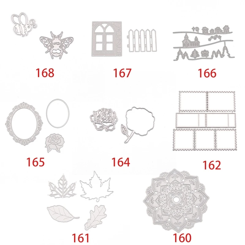

Patterns Metal Cutting Dies Stencil Scrapbooking DIY Album Stamp Paper Embossing 95AA