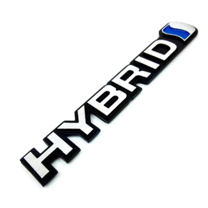 

DSYCAR 1Pcs 3D Metal Car Decoration Metal HYBRID Adhesive Car Badge Emblem Sticker for Toyota Universal Cars