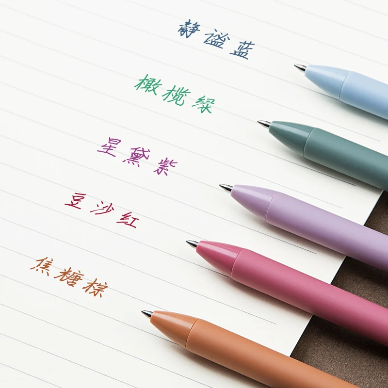 5 шт./лот Guangbo гелевая ручка-Макарон 0 мм черные/цветные чернила нейтральные ручки