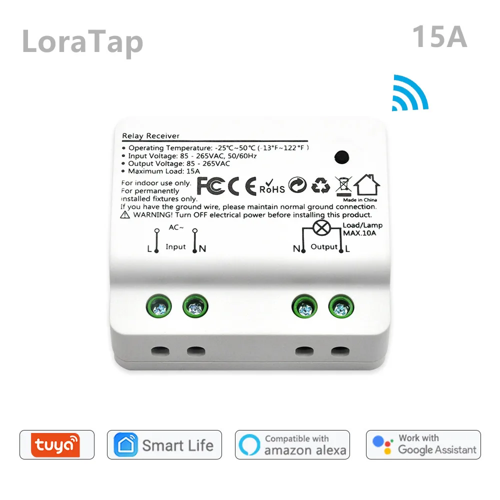 

Tuya Smart Life WiFi выключатель модуля 15A Google Home Alexa эхо Голосовое управление приложение Таймер Пульт дистанционного управления светильник DIY насос