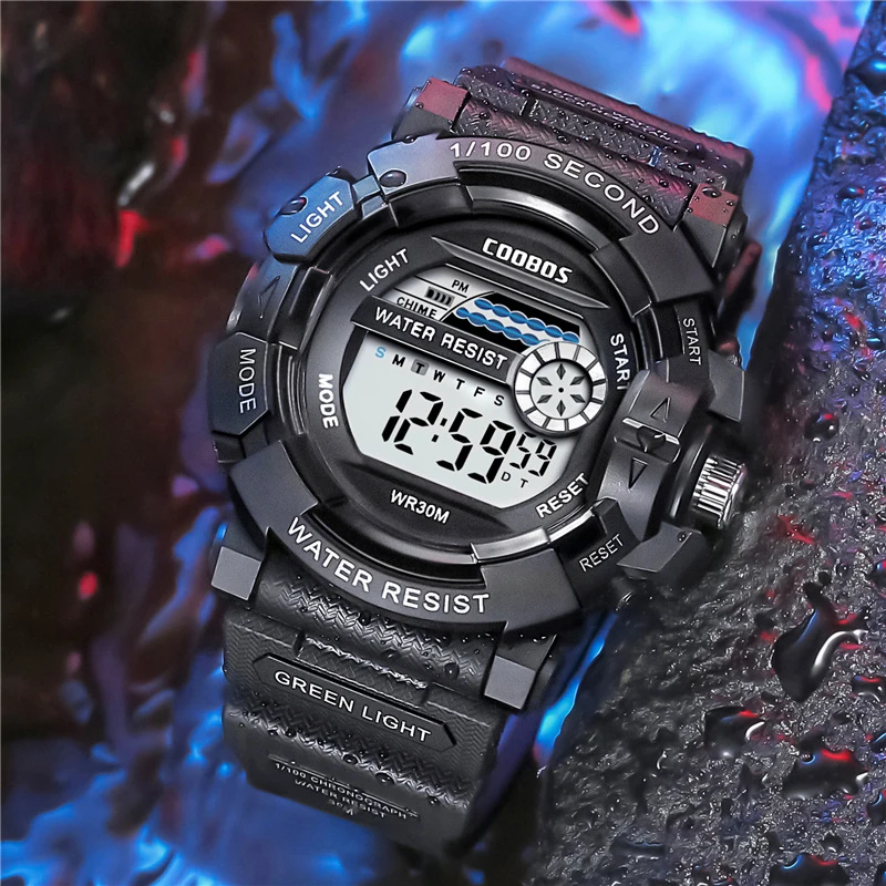 

High-end Sport Watches For Men Digital Wristwatches Luxury Luminous Waterproof Led Electronic Watches Alarm Date Military Watch