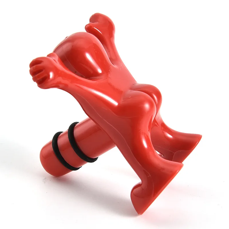 1 шт. Забавный Красный злодей открывалка для бутылок красного вина пробка