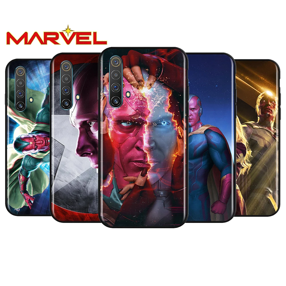 

Vision marvel hero for OPPO Realme V15 X5 X3 X50 X7 X2 C17 C11 C3 C2 7 7i 6 6S 6i 5 3 2 Pro Soft Black Phone Case