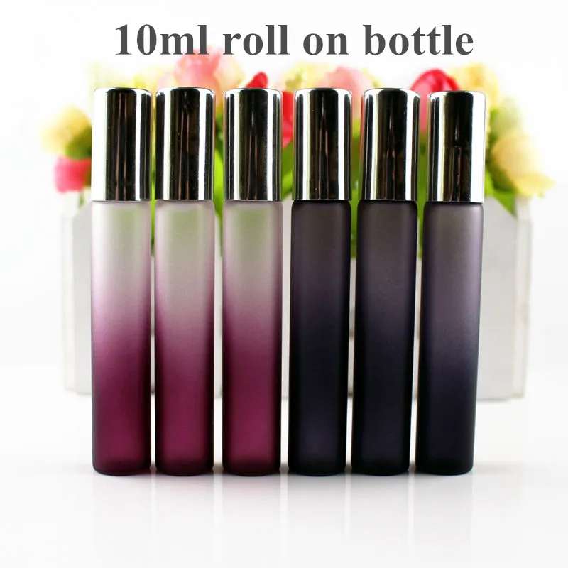 10 мл стеклянная бутылка в рулоне пустые матовые градиентные фиолетовые черные