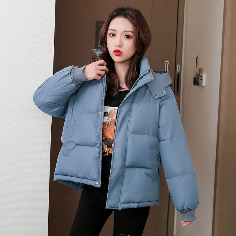NEW 5 Color Women Puffer Jacket Korean Bubble Quilted Coat Thicken Warm Y2k Loose Parkas Casual Overcoat Female Winter 2022