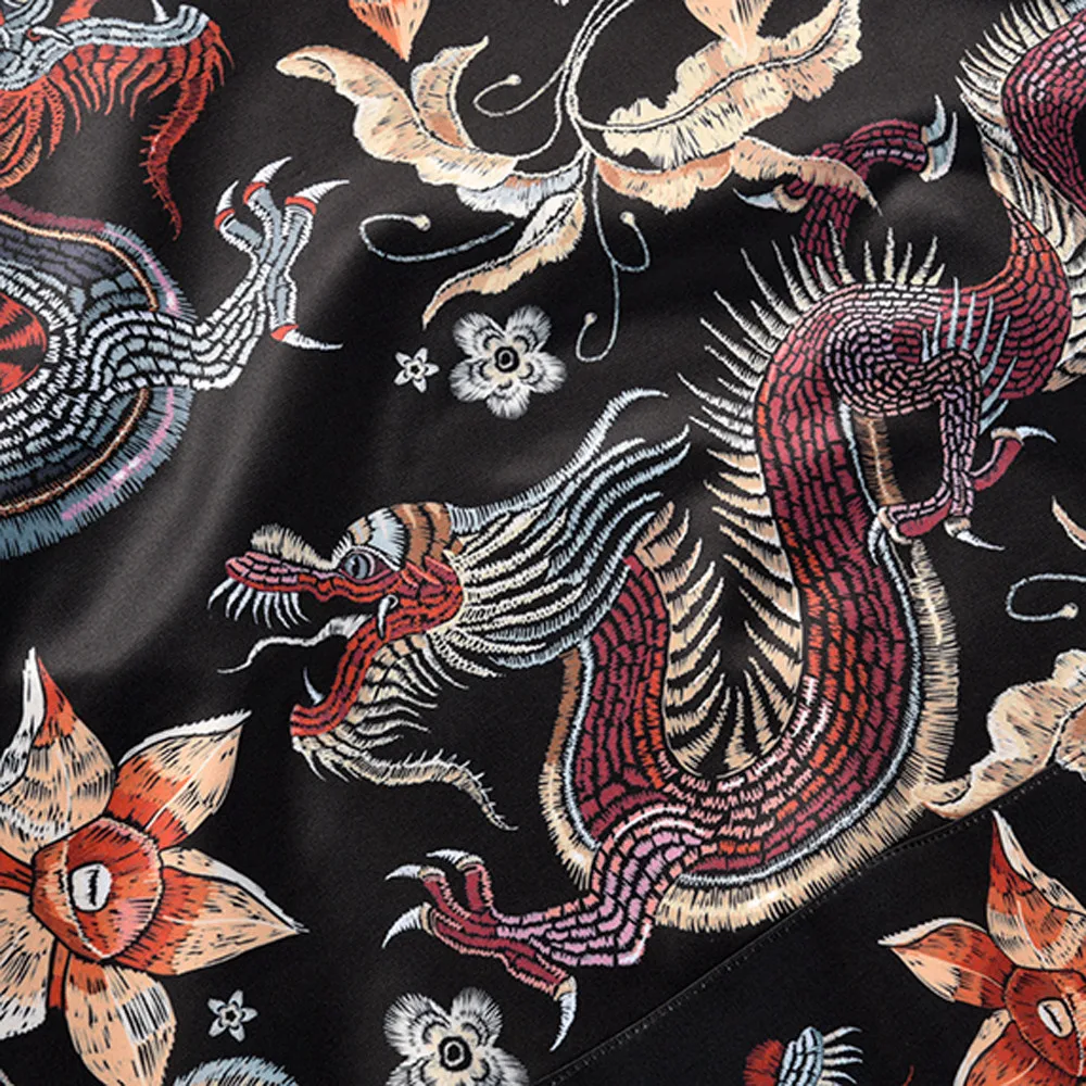 Мужской пуловер с 3D принтом дракона длинный рукав толстовка капюшоном топы