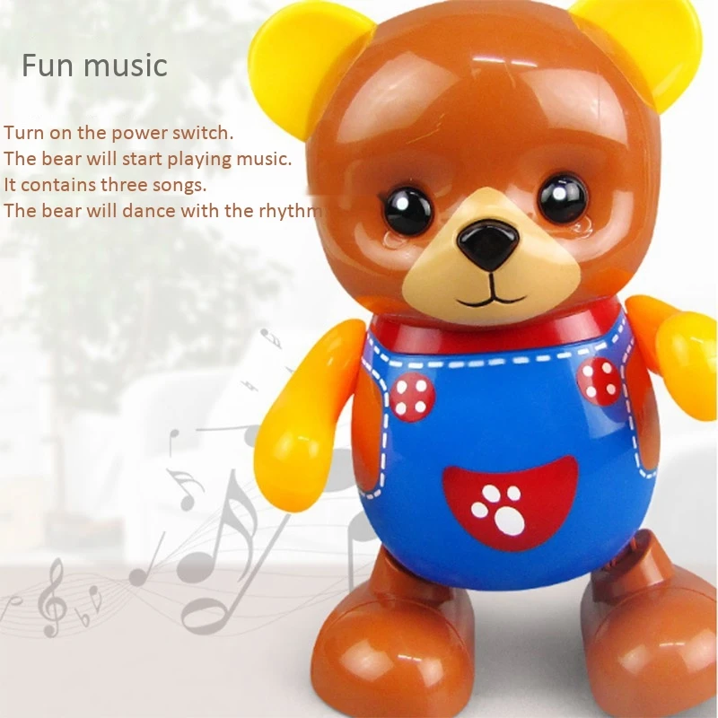 

Electric Toy Bear, Swing Dancing Bear Toy Music Lighting Doll Toy Cute Toy