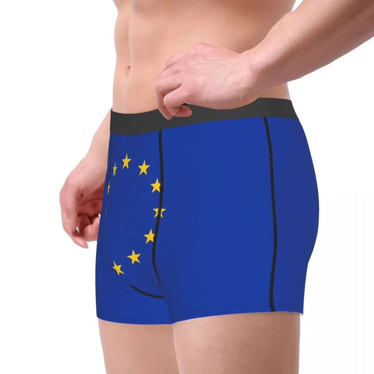 Flag Of Europe Men's Boxer Briefs Belgian Funny Novelty Men's boxer leggings