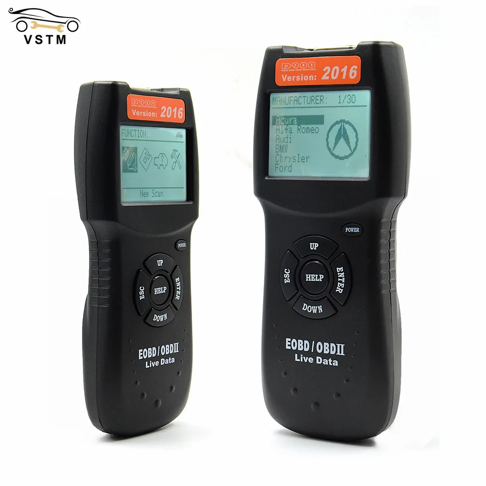 

Hot Saleing Car Engine Fault Diagnostic Scanner Code Reader OBDII EOBD CANBUS Professional D900 OBD2 Scanner