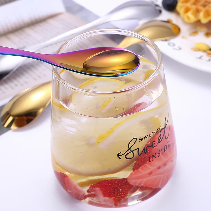 

Stainless Steel Creative Double-Headed Fork Spoon Dessert Salad Mixing Spoon Portable Outdoor Tableware Kitchen Accessories