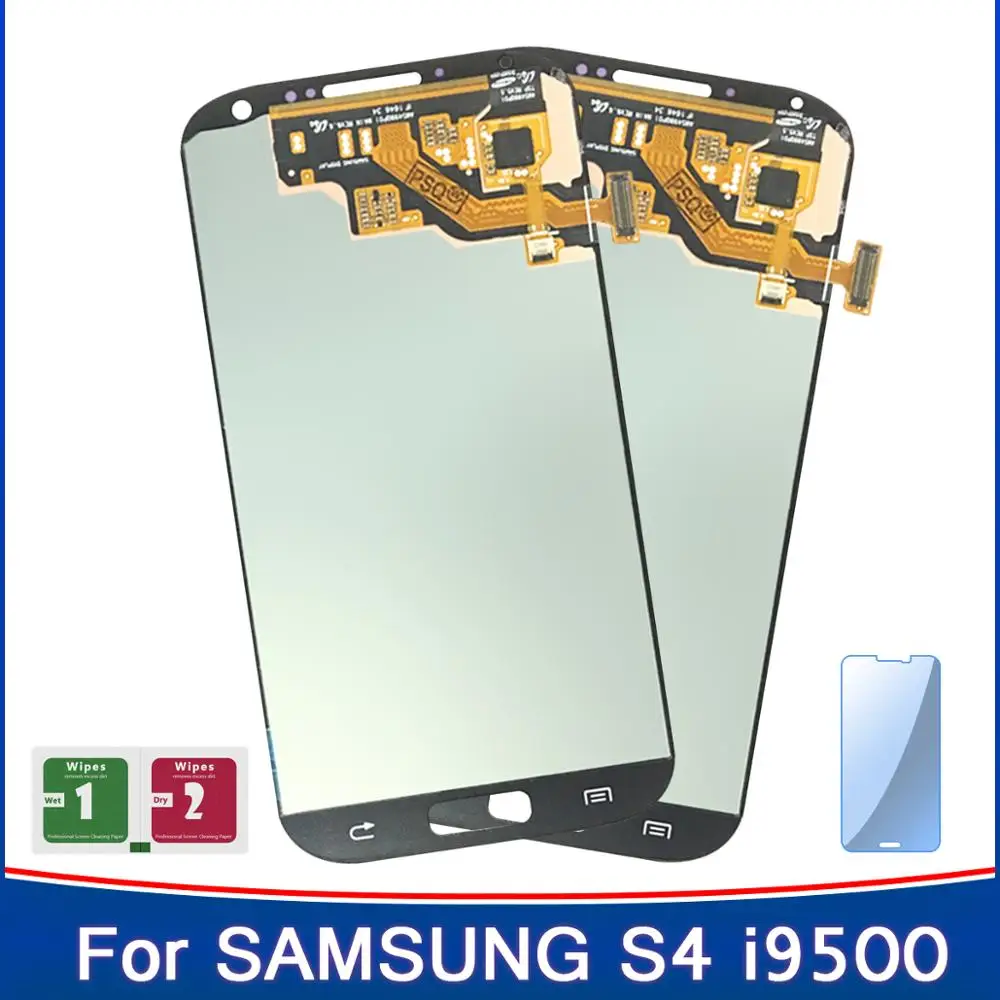 2 шт. ЖК S4 100% новый AMOLED дисплей для Samsung Galaxy i9500 i9505 i9506 i337 сенсорный экран Сенсорная