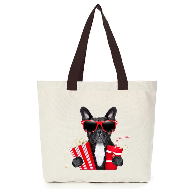 Холщовая Сумка для крутой собаки oem сумка мужчин Экологичная самостоятельного