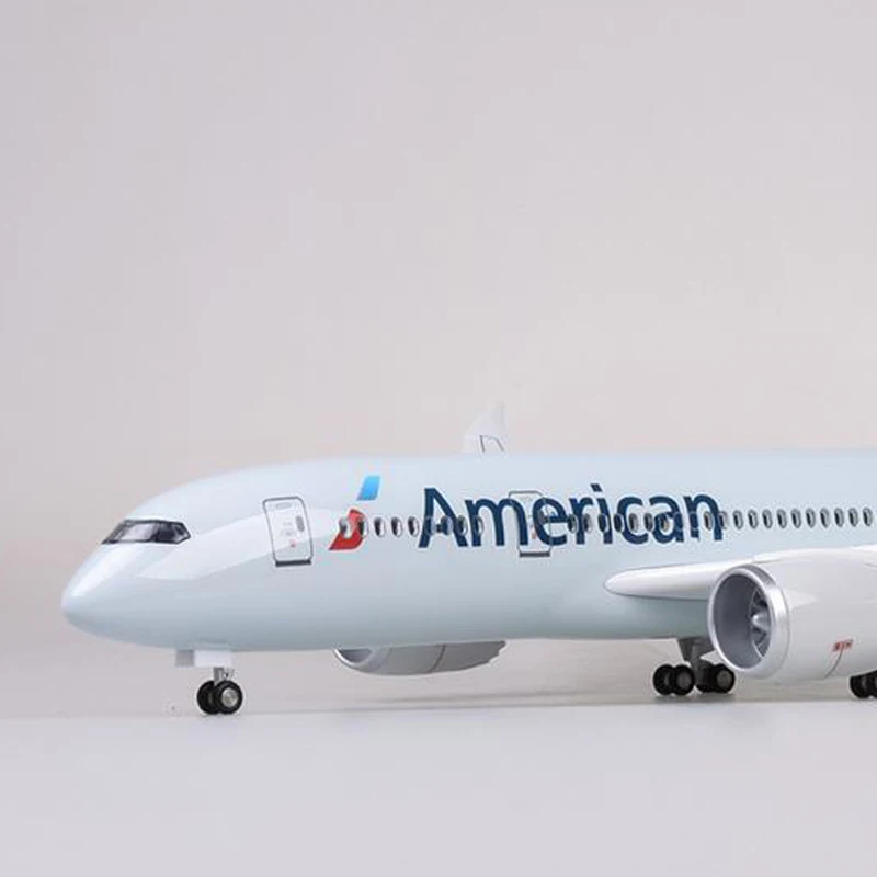 1/130 весы 47 см самолет Airbus B787 модель Американских авиалиний светодиодный