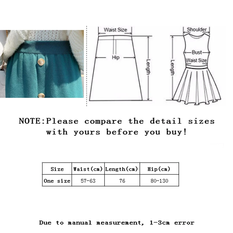 

Vangull Elastic Waist Knitted Skirt Women Korean Version Spring Autumn New Slim A-Line Skirt Mid-Calf Female Party Sweater Skirt