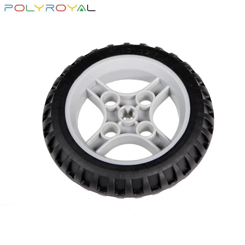 

Building Blocks Technicalalal DIY al Parts Moc 53x15mm Tire Off-road Leather wheel Compatible Assembles Particles