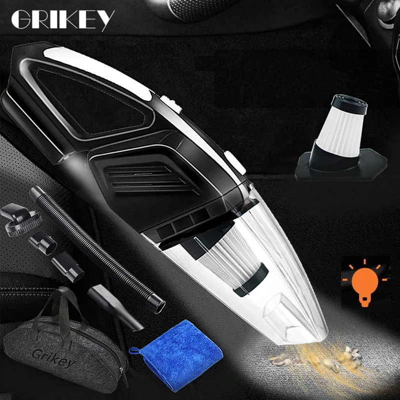 Автомобильный пылесос GRIKEY stofzuiger мощный ручной для автомобиля 5000 па с функцией