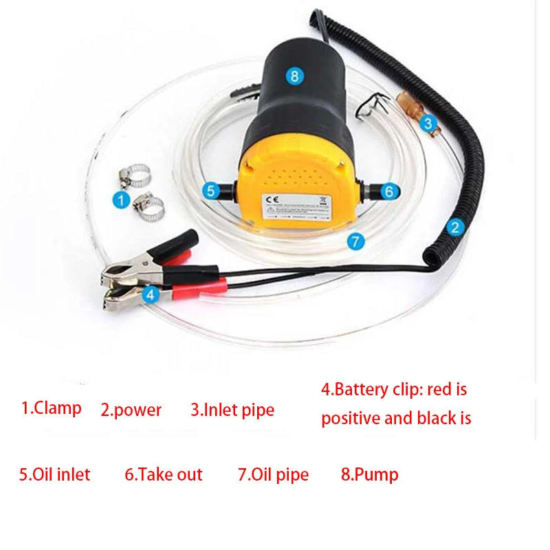 Универсальный автомобильный всасывающий насос 12 В 60 Вт откачивающий блок для