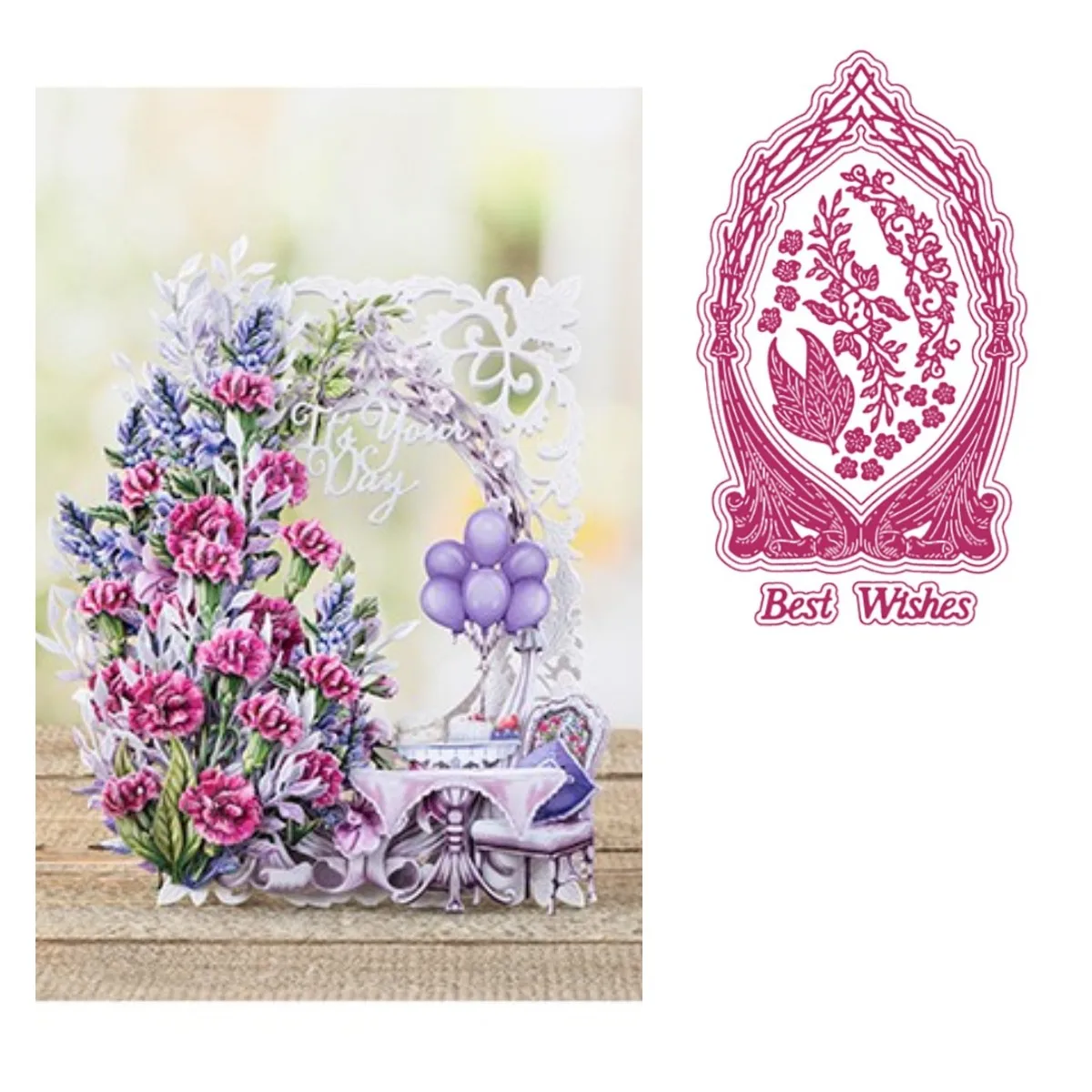 

Best Wishes Metal chair Cutting Dies Craft Embossing Make Paper Greeting Card Making Template DIY Handmade 2021 NEW Arriver