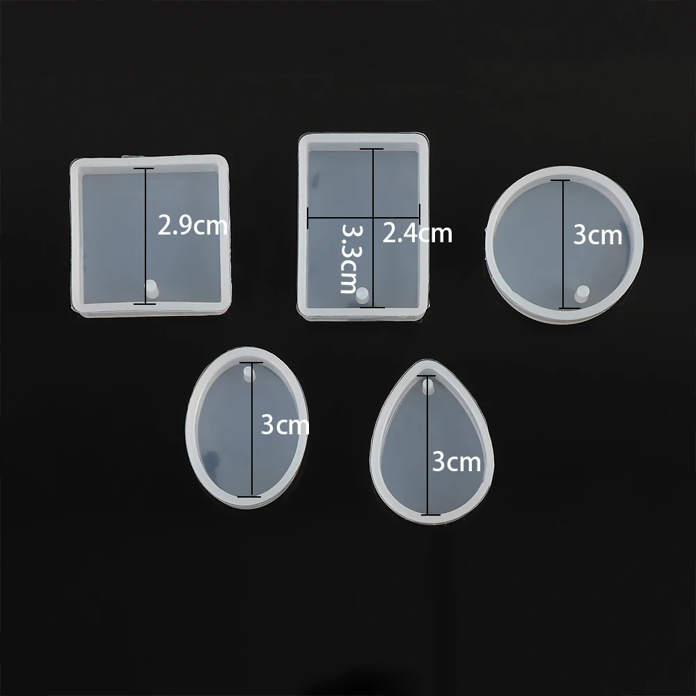 1 Set New Transparent Silicone Mould Dried Flower Resin Decorative Craft DIY Pendant Mold epoxy resin molds for jewelry | Украшения и