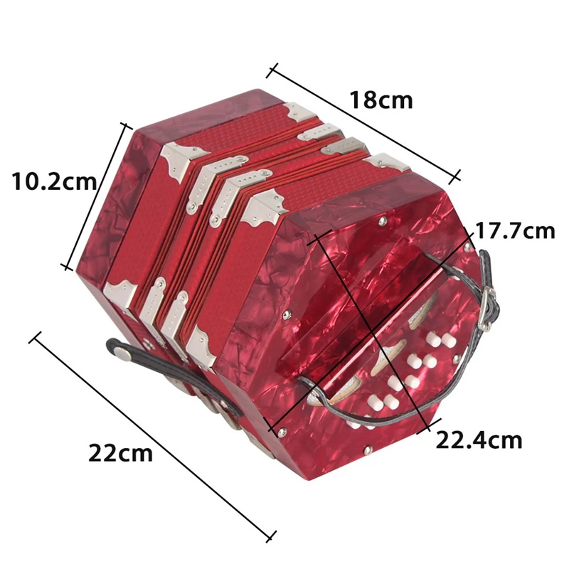 Гармоники концертино типа гармошка 20-кнопка 40-Рид англо Стиль с сумкой для