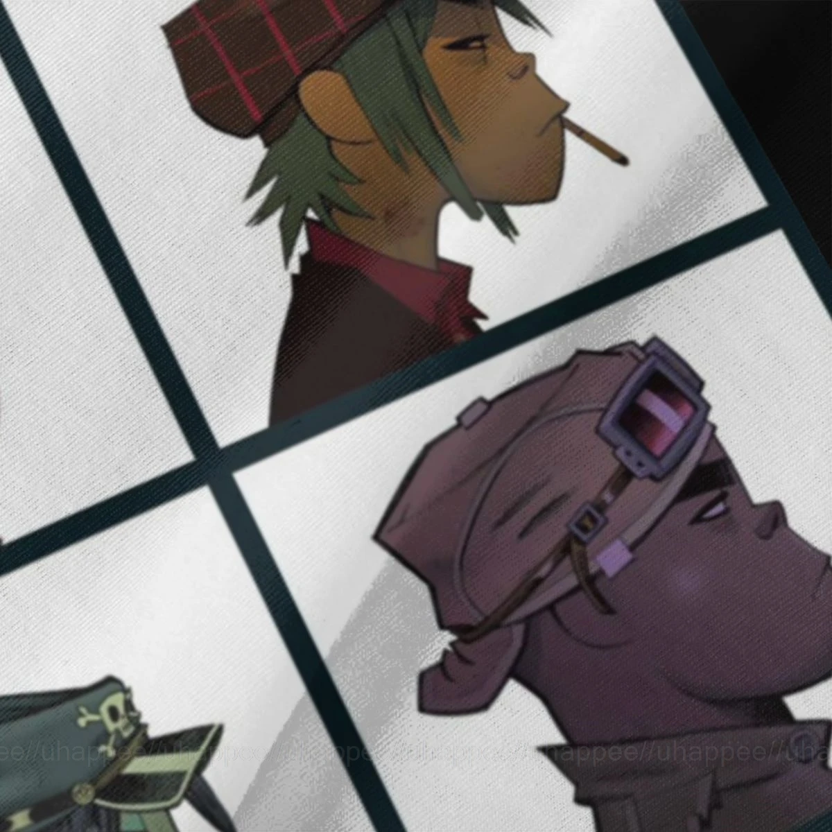 Мужская рубашка с коротким рукавом Gorillaz Demon Days пластиковая на заказ | одежда