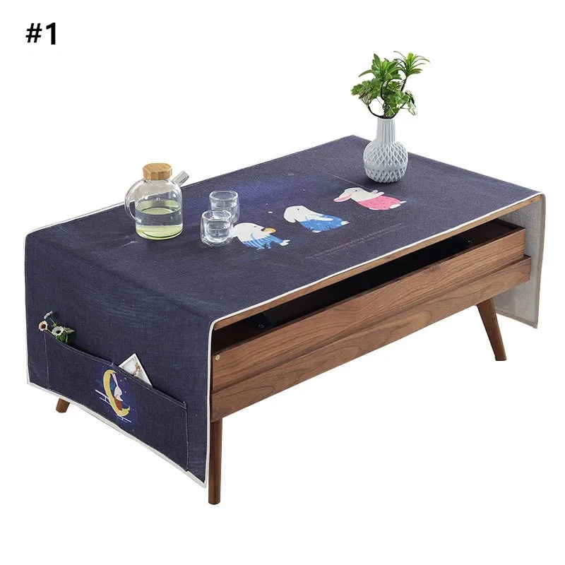 Северное растение водонепроницаемая кофейная скатерть для гостиной